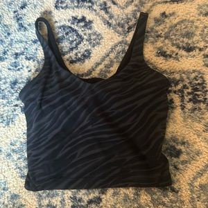 lululemon zebra align tank size 4 rare print